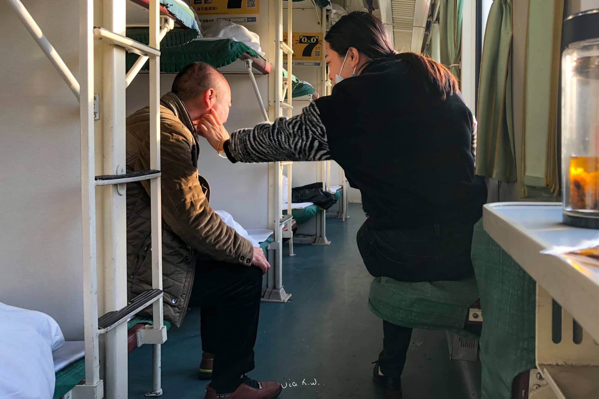 On the train