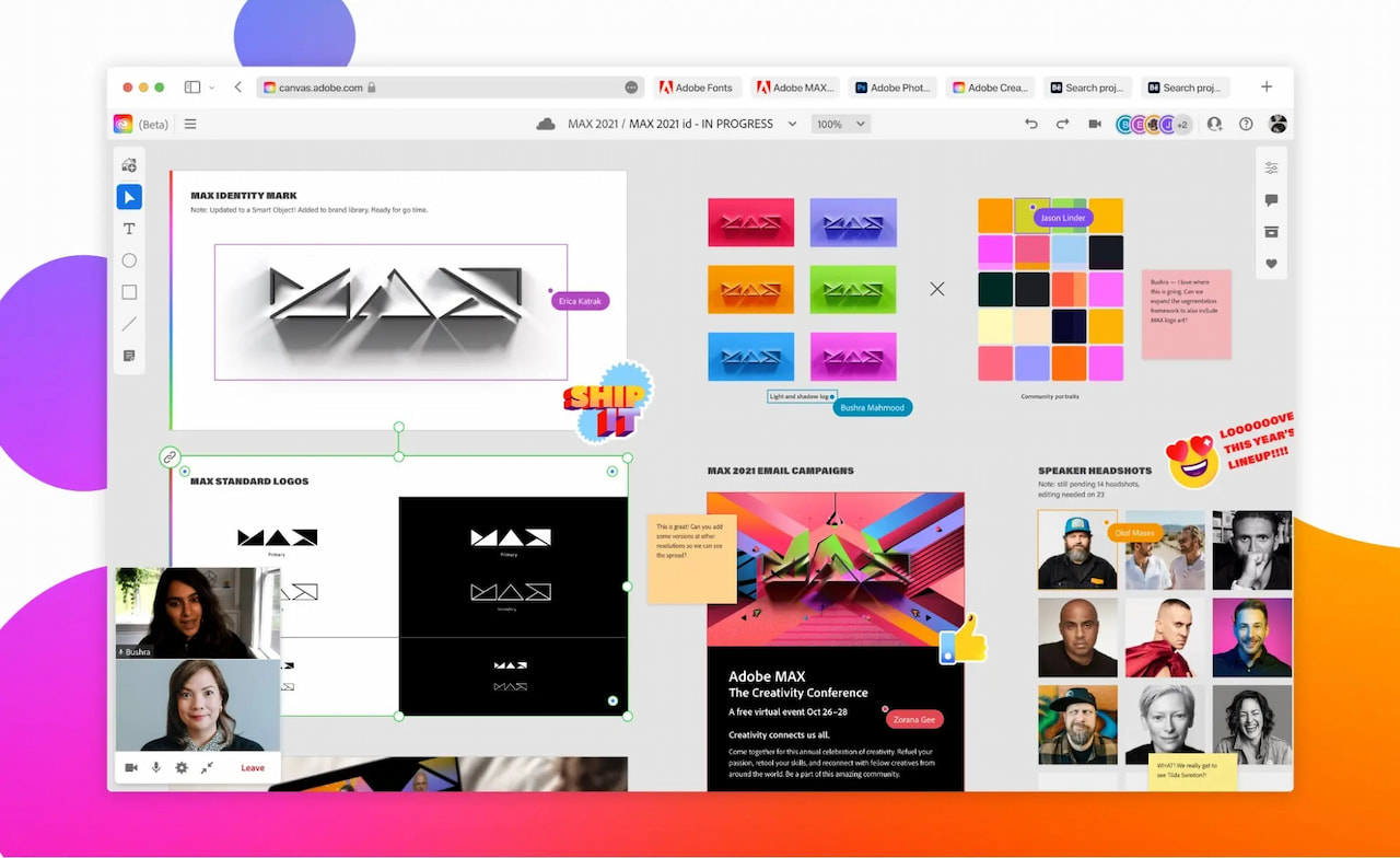 Creative Cloud Canvas(图片来源:Adobe)