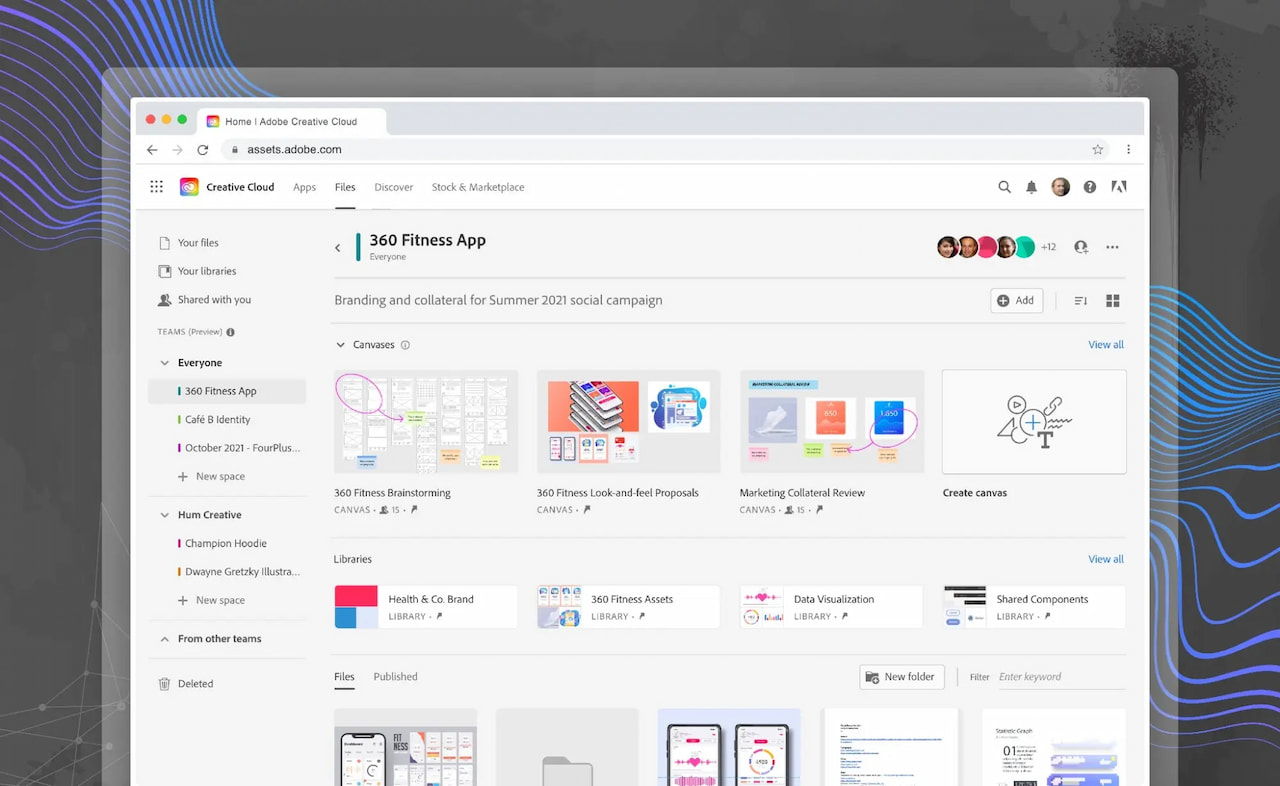 Creative Cloud Spaces(图片来源:Adobe)