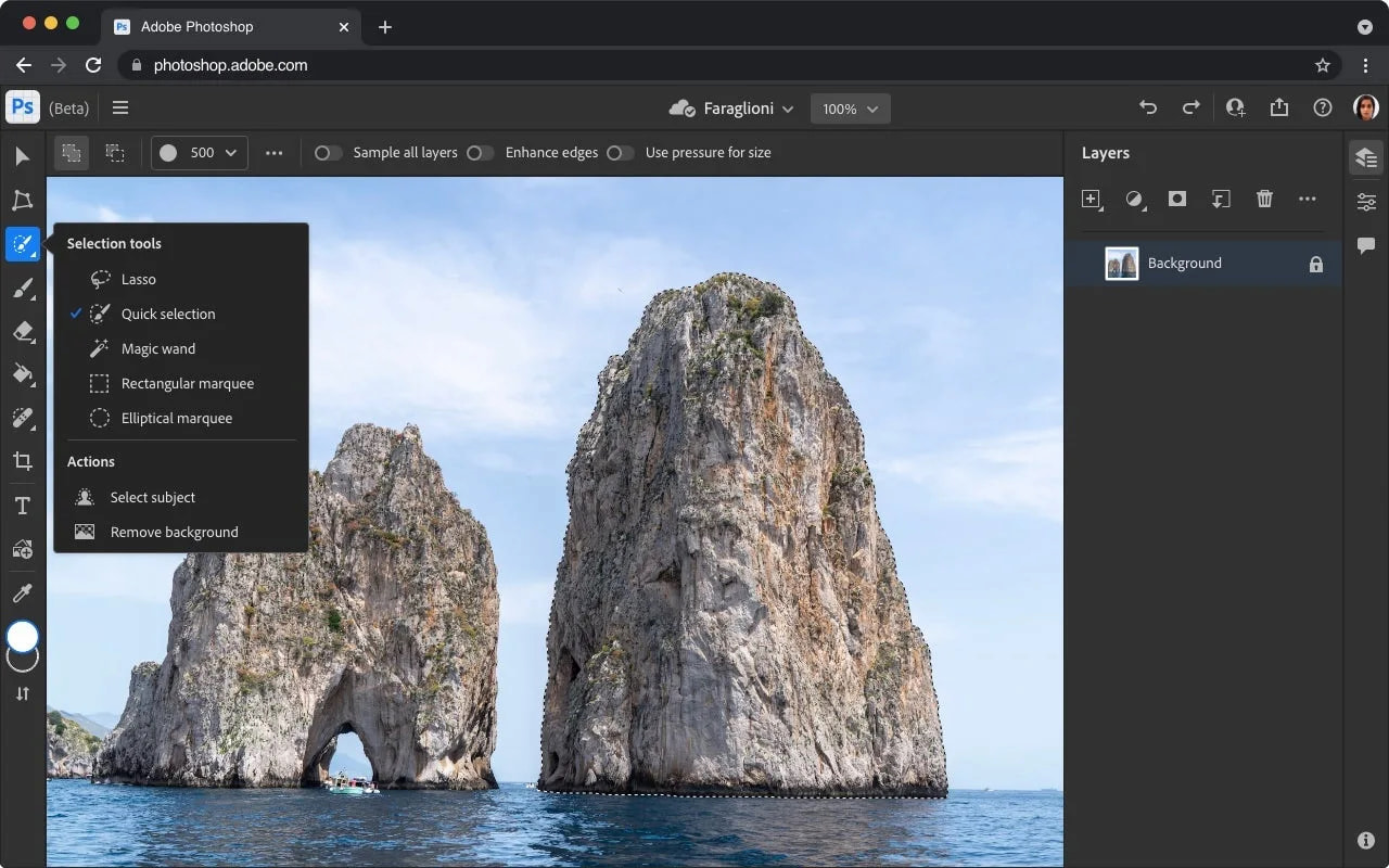 Photoshop Web(图片来源:Adobe)